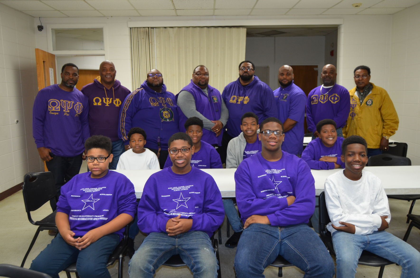 Omega Psi Phi continues tradition of helping out during the