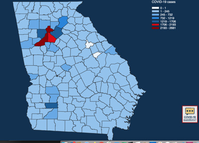 2020 Eclipse Map Georgia Coronavirus update: Georgia eclipses 30,000 COVID 19 cases | News 