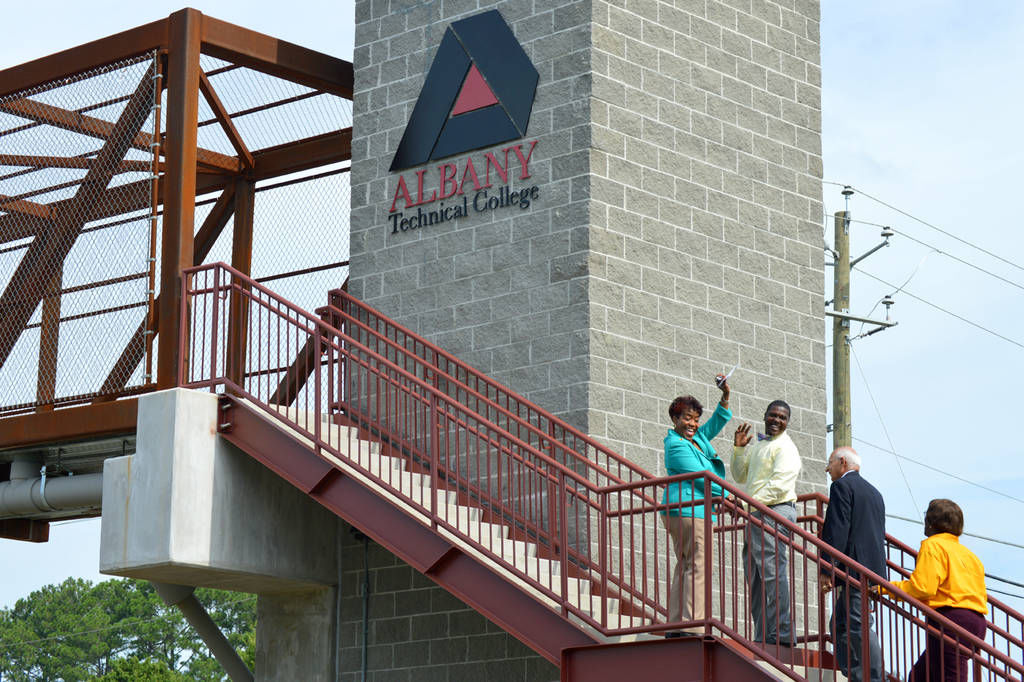 Albany Technical College Cuts Ribbon On Pedestrian Bridge | Local News ...