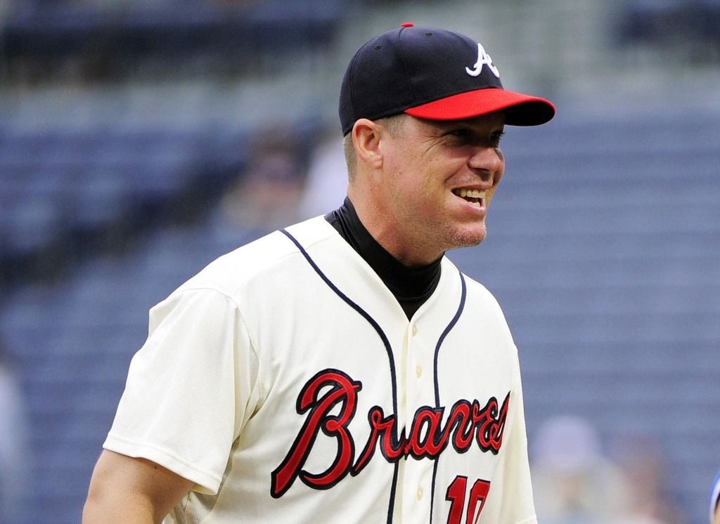 Chipper Jones back in camp with the Braves, Sports