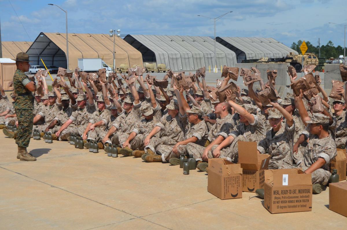 Parris Island Recruits Make Temporary Home At Marine Corps Logistics Base Albany News Albanyherald Com - usmc logo roblox id
