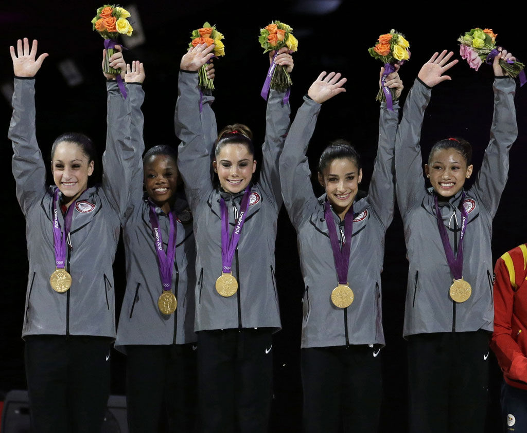 12 Summer Olympics U S A Women S Gymnastics Team Wins First Gold Since 96 Sports Albanyherald Com