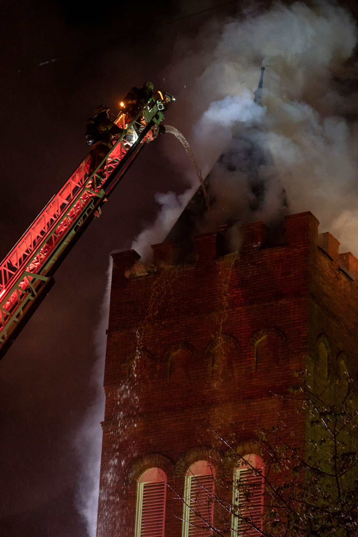 Fire at First United Methodist Church