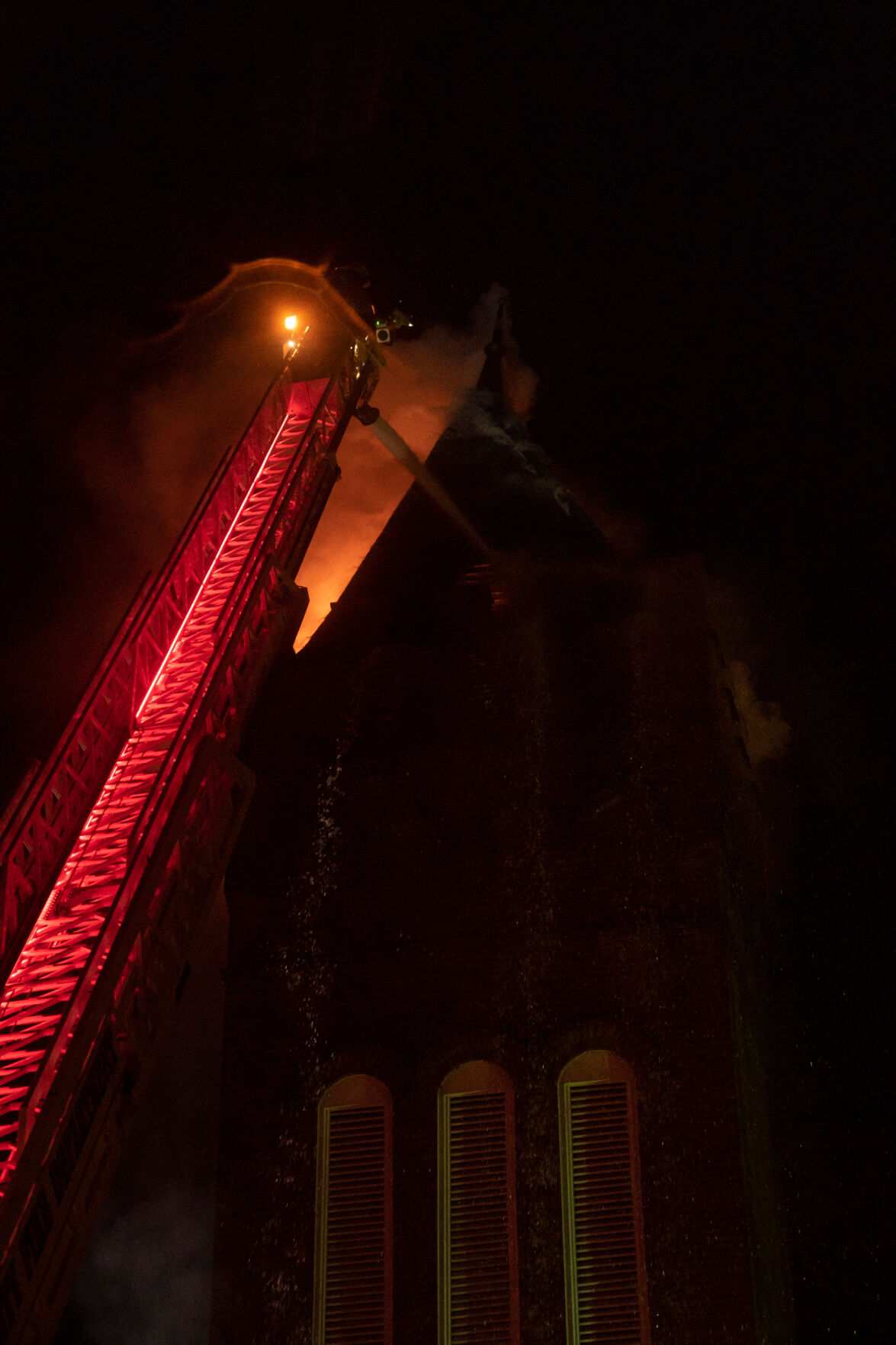 Fire at First United Methodist Church