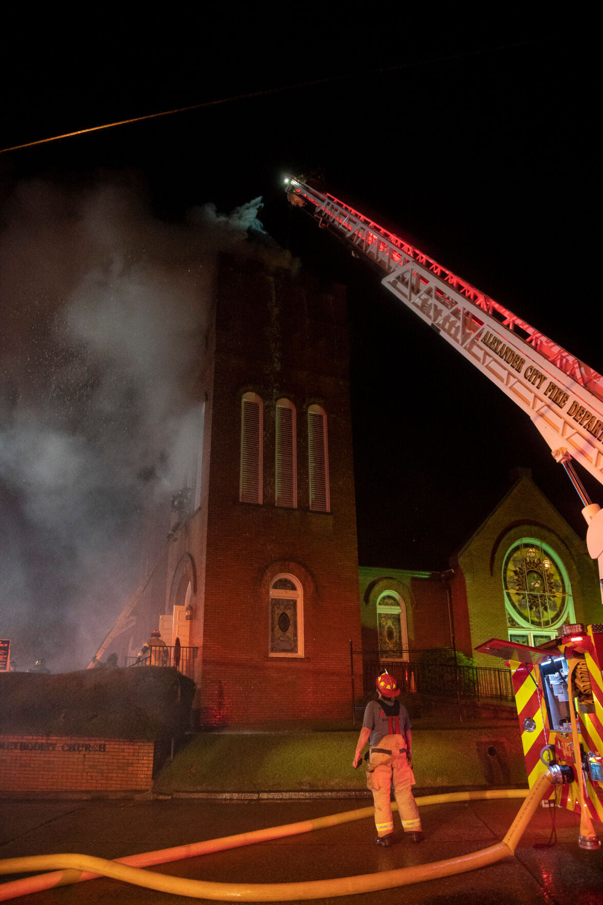 Fire at First United Methodist Church