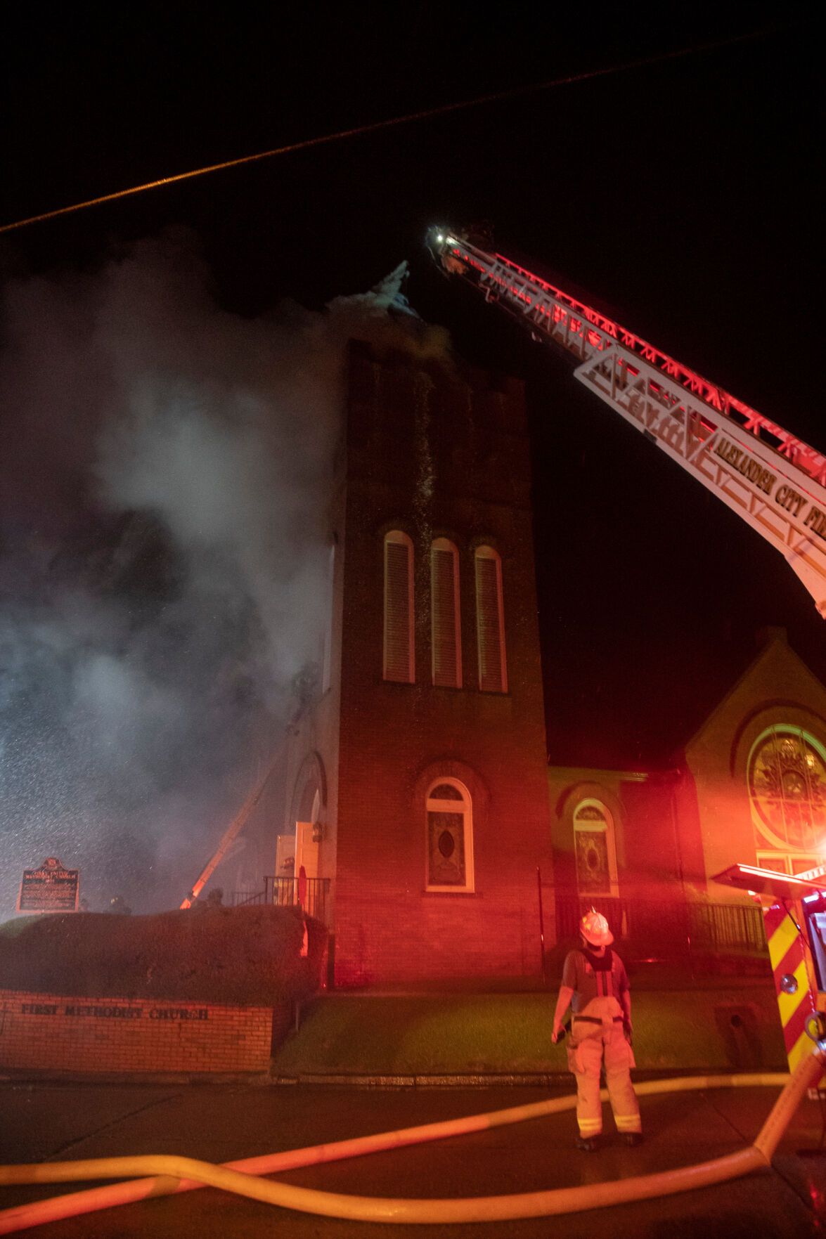 Fire at First United Methodist Church