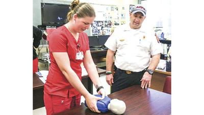 Firefighters praised for willingness to train in CPR