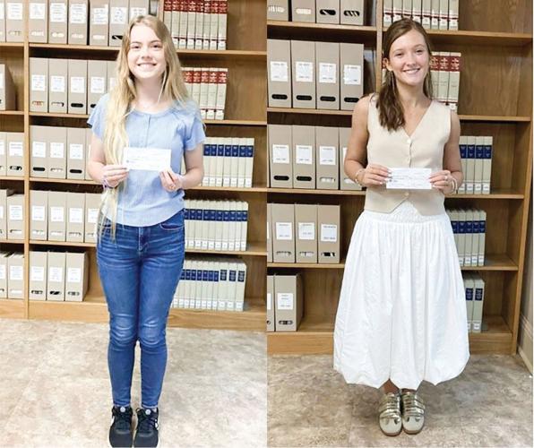 Two local students receive scholarships from historical organization