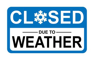 closed for weather STOCK