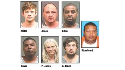 Tallapoosa County Task Force arrests six, seizes drugs and cash in three separate busts