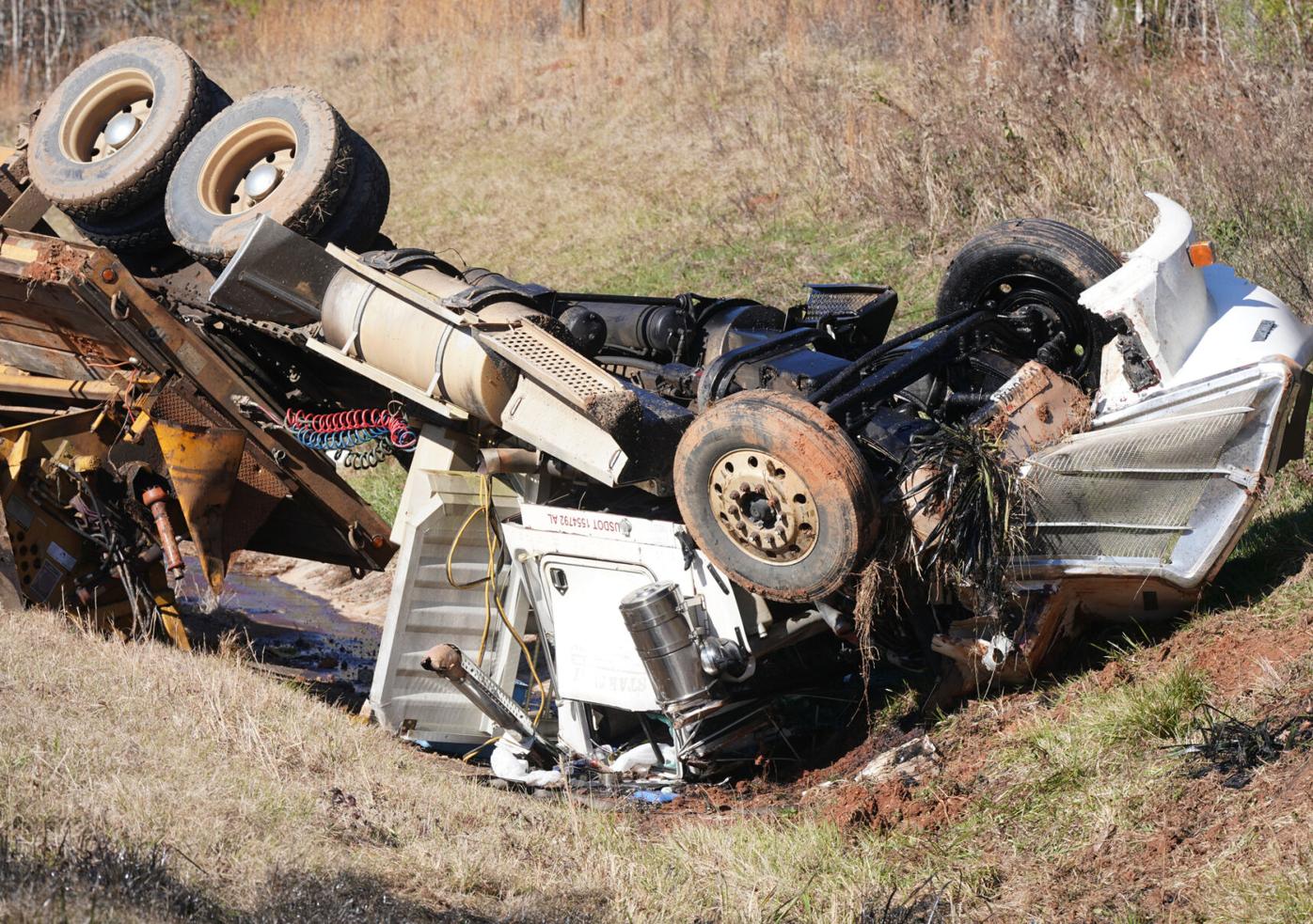 Overturned Semi on 280