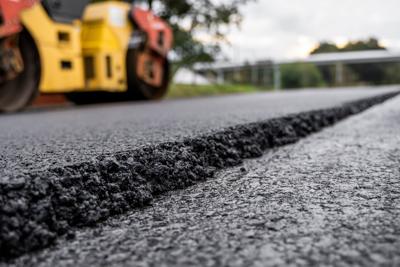 STOCK Asphalt road