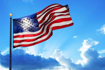 STOCK: american flag