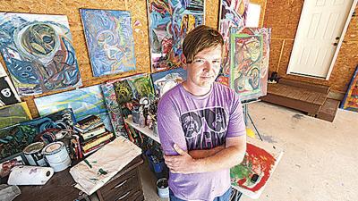 Local Artist Trades Garage Band For Garage Painting Studio News