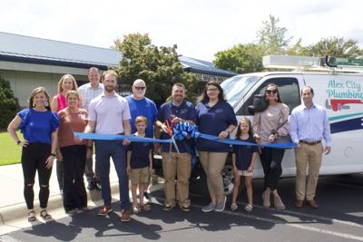 Alex City Plumbing ribbon-cutting