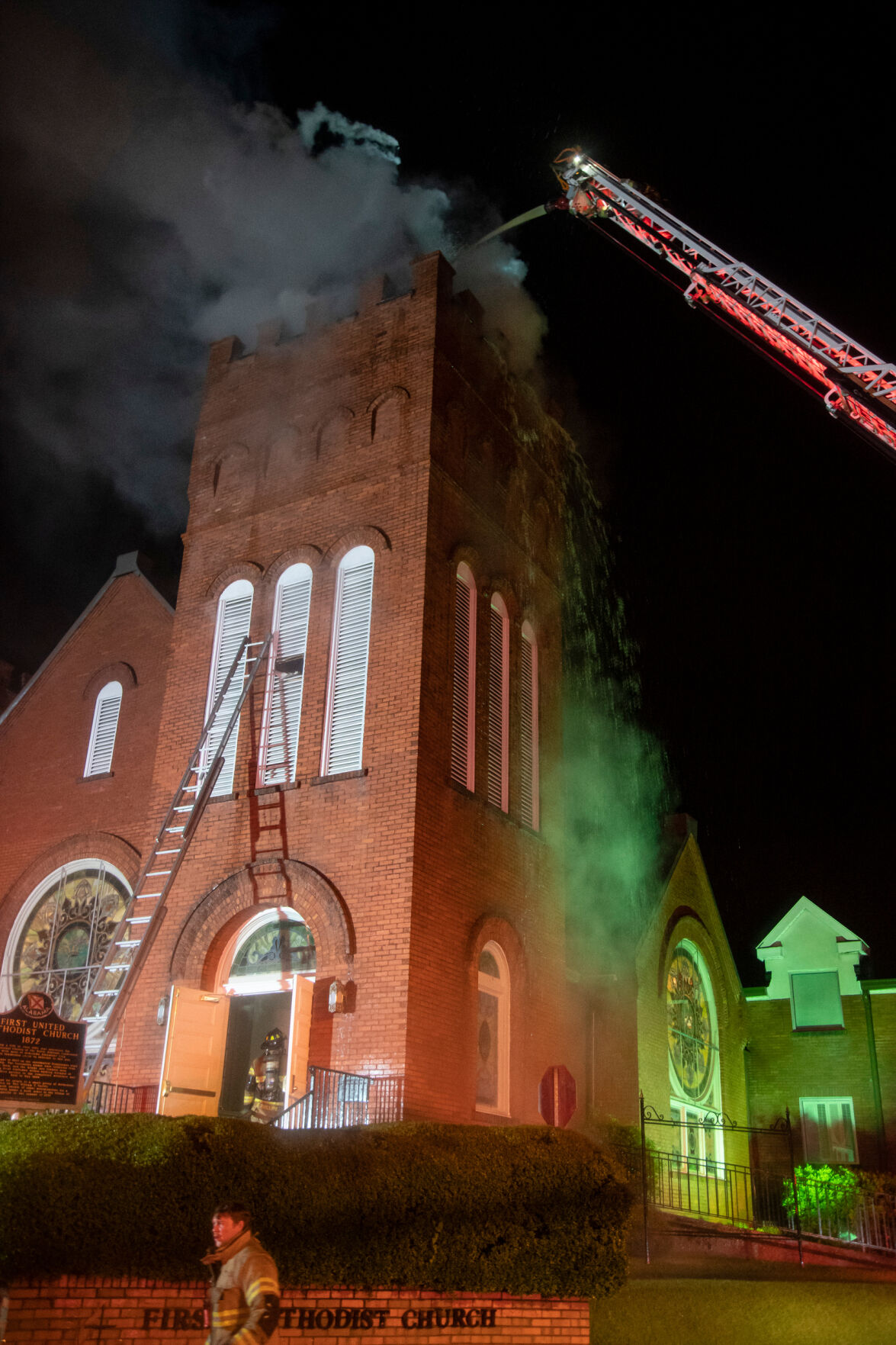 Fire at First United Methodist Church