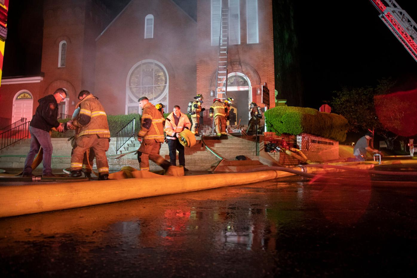 Fire at First United Methodist Church