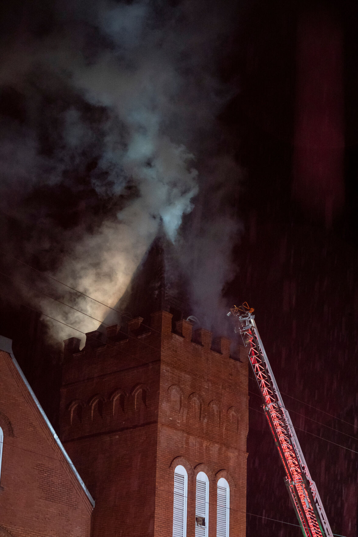 Fire at First United Methodist Church