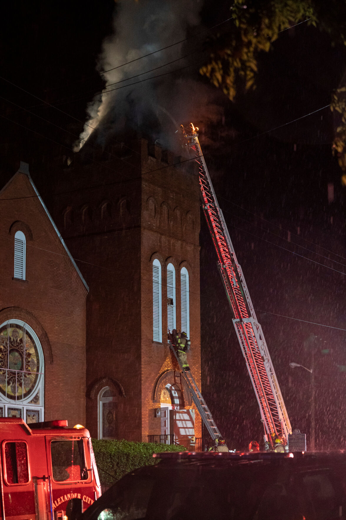 Fire at First United Methodist Church