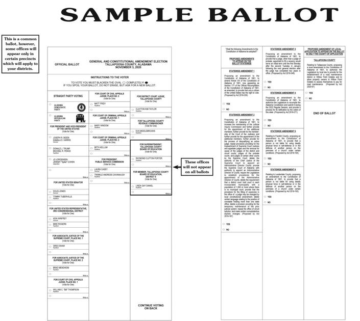 Sample Ballot | | alexcityoutlook.com