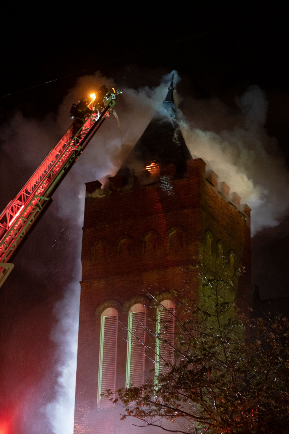 Fire at First United Methodist Church