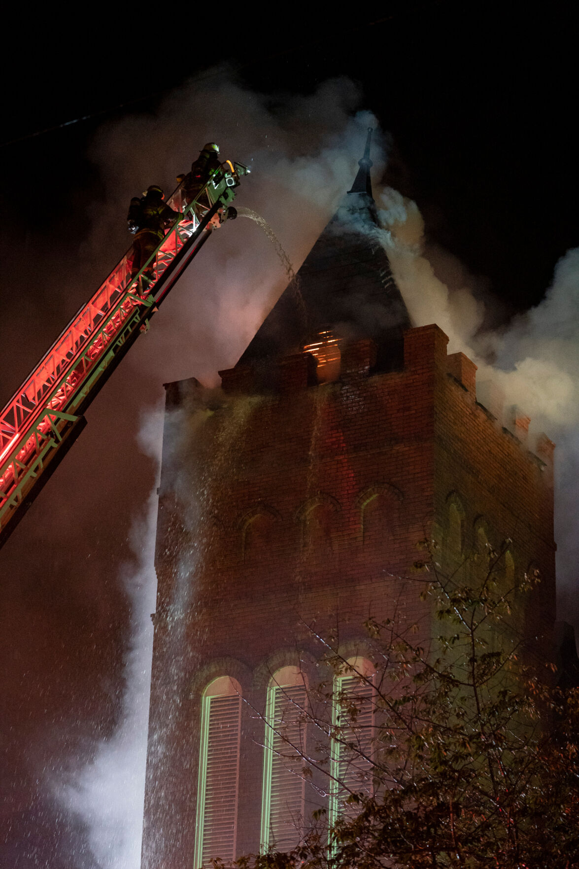 Fire at First United Methodist Church
