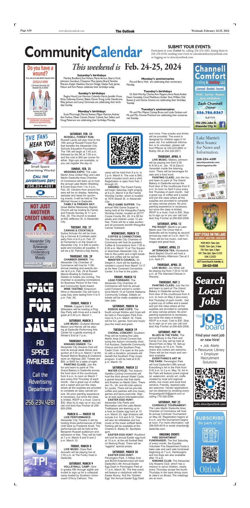 Page A10 | E-Edition | Alexcityoutlook.com