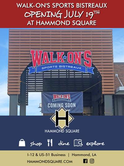 Walk-On’s Sports Bistreaux at Hammond Square opens Monday