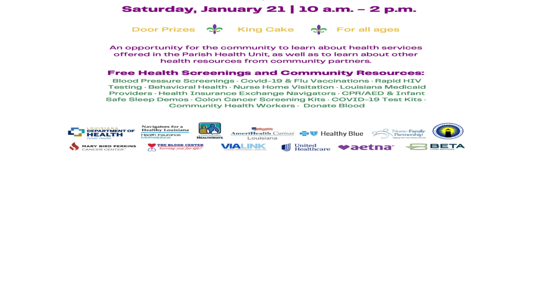 South Tangipahoa Parish Health Unit hosts public health fair, open