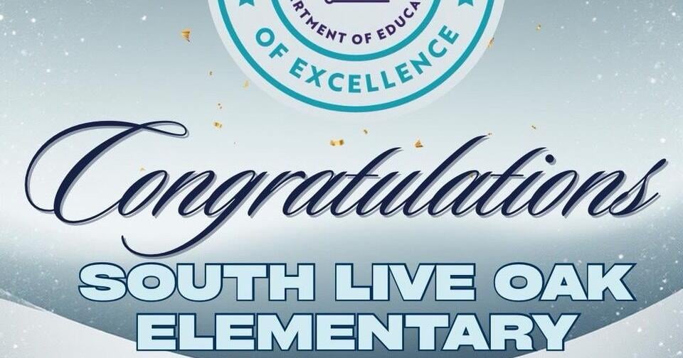 South Live Oak Elementary receives National Blue Ribbon for academic performance