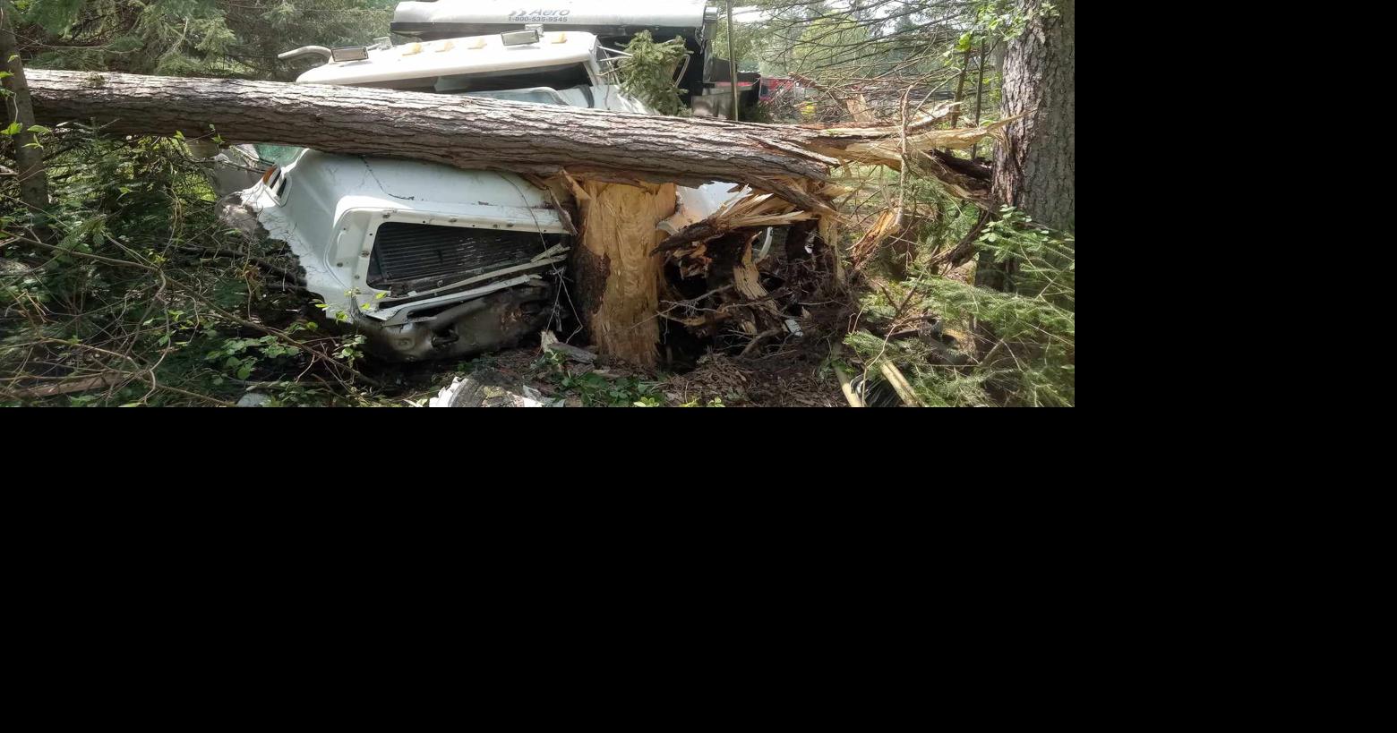 Man seriously injured following collision with tree just a mile from ...