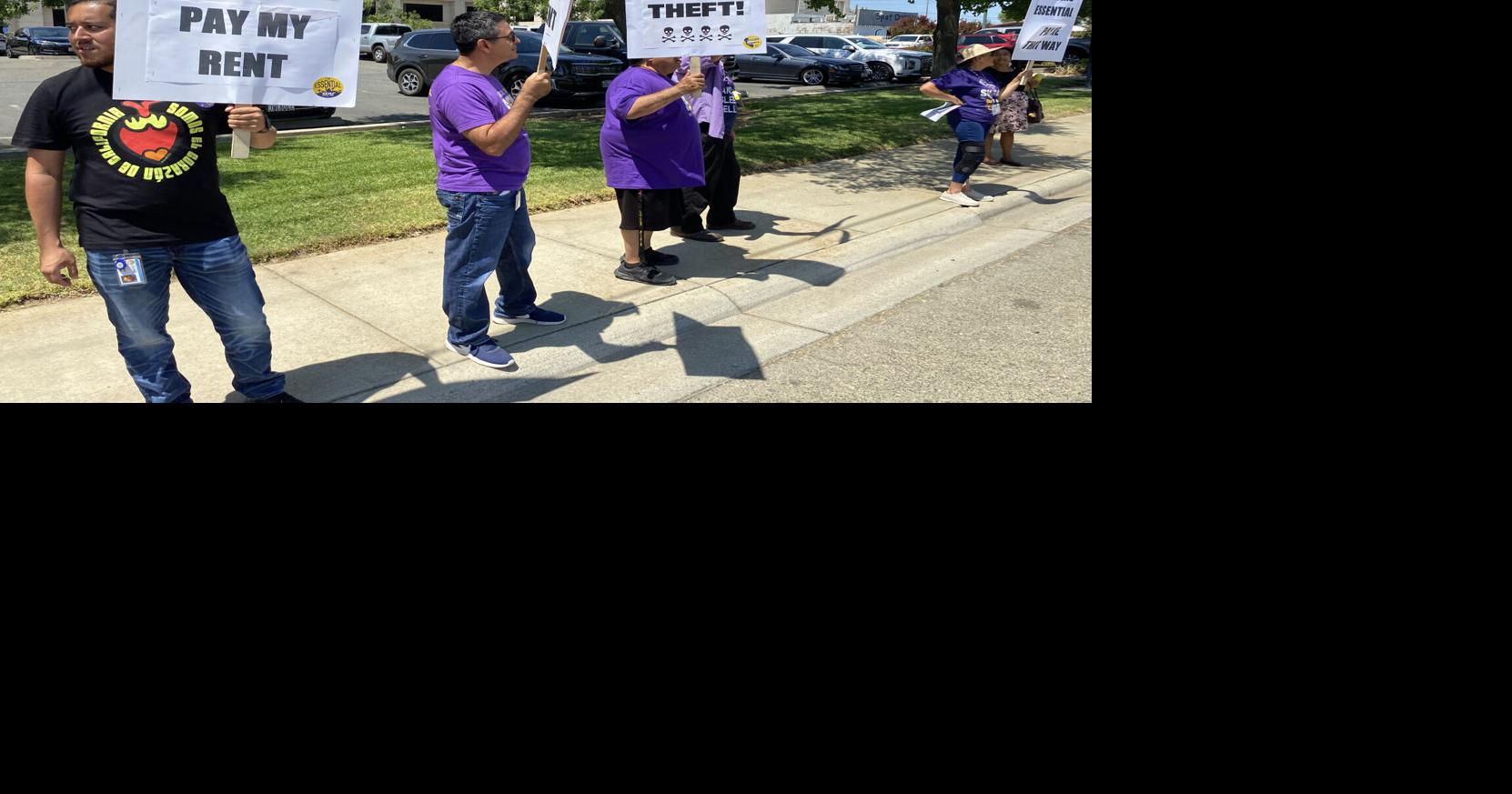 Workers picket for better wages: Contract negotiations between state ...