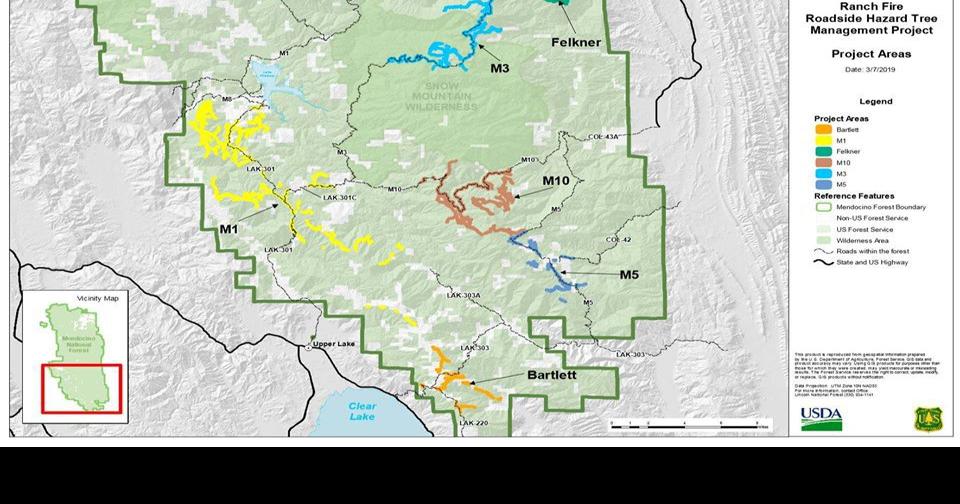 Mendocino National Forest Map