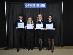 Corning FFA students earn national degrees