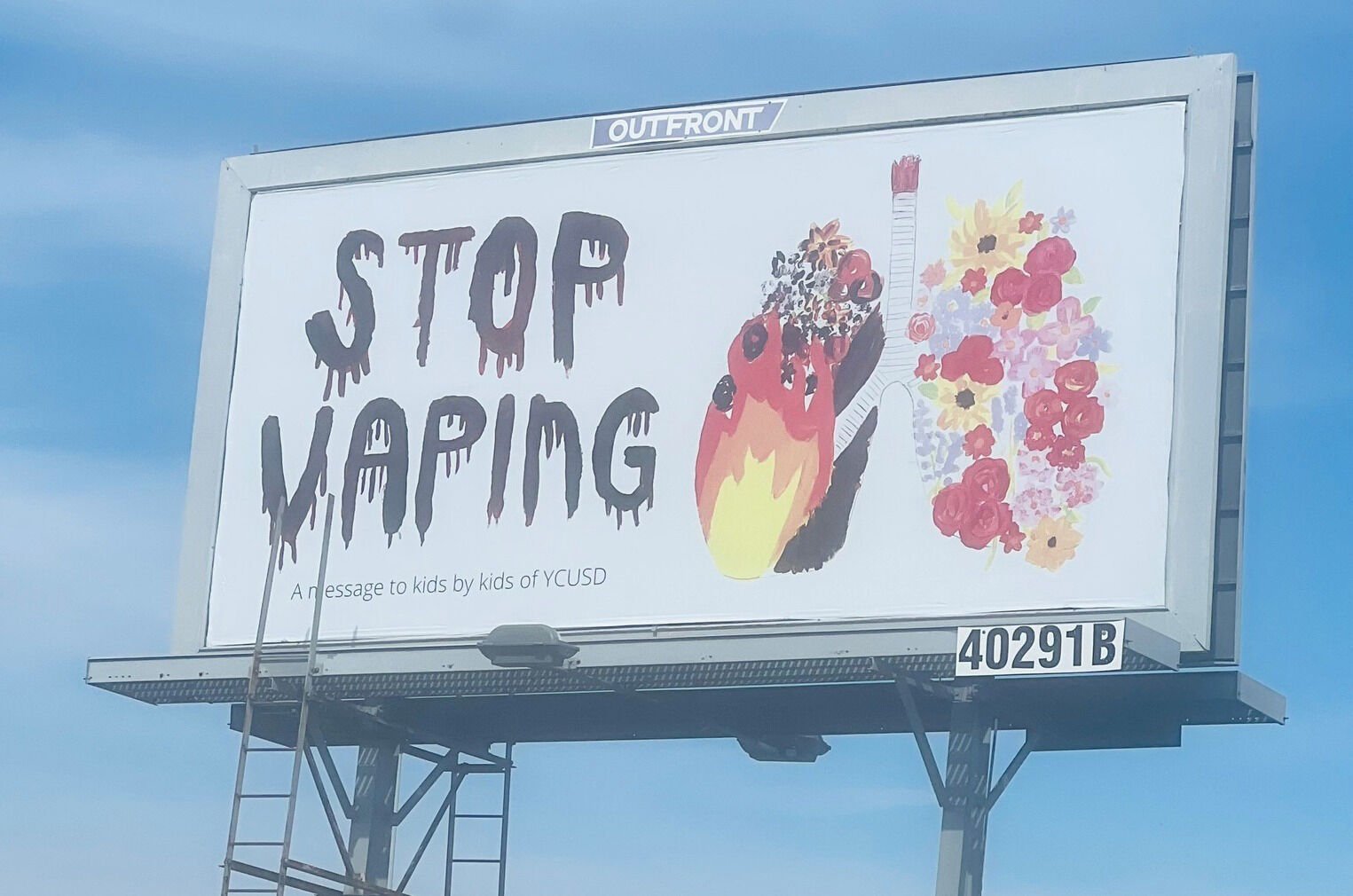 River Valley High School student designs anti vape billboard