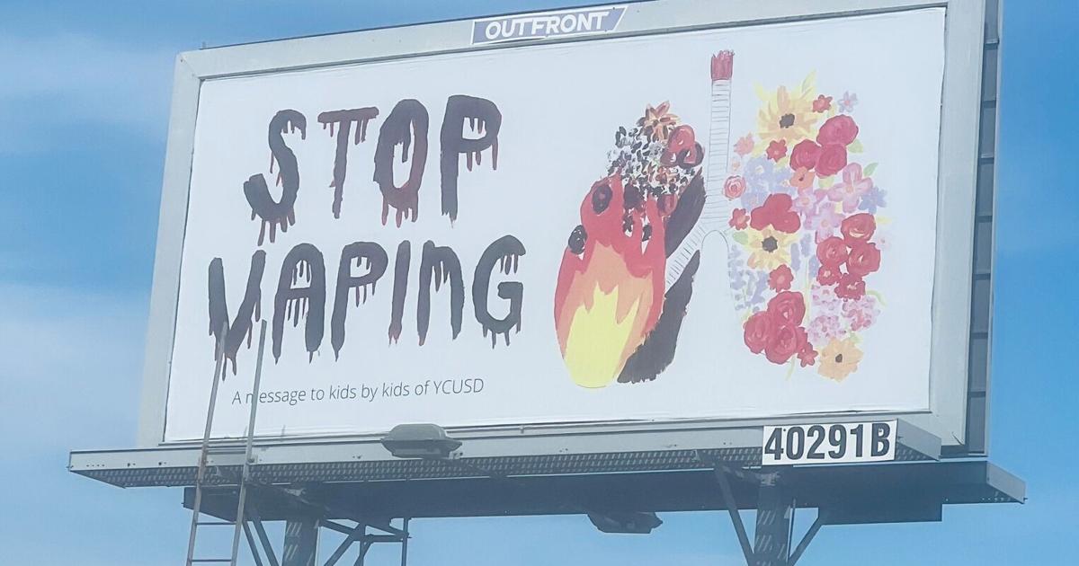 River Valley High School student designs anti-vape billboard | News | appeal-democrat.com River Valley High School student designs anti-vape billboard | News | appeal-democrat.com