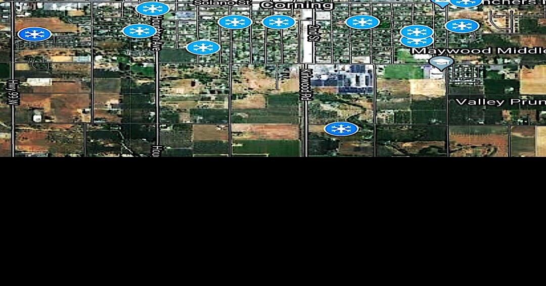 Corning Chamber of Commerce shares Lighted House Contest map Corning