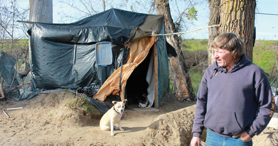 Homeless construct makeshift housing to combat freezing temps | News ...