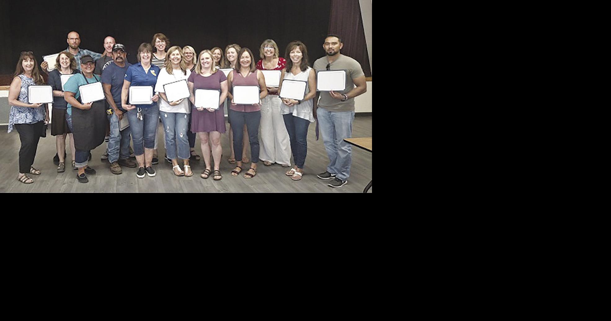 Willows school district honors staff with years of service awards