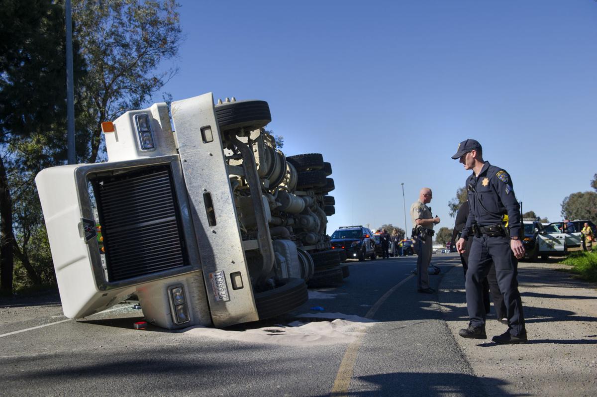 Man killed when tractor trailer tips over on Highway 70 on ramp News