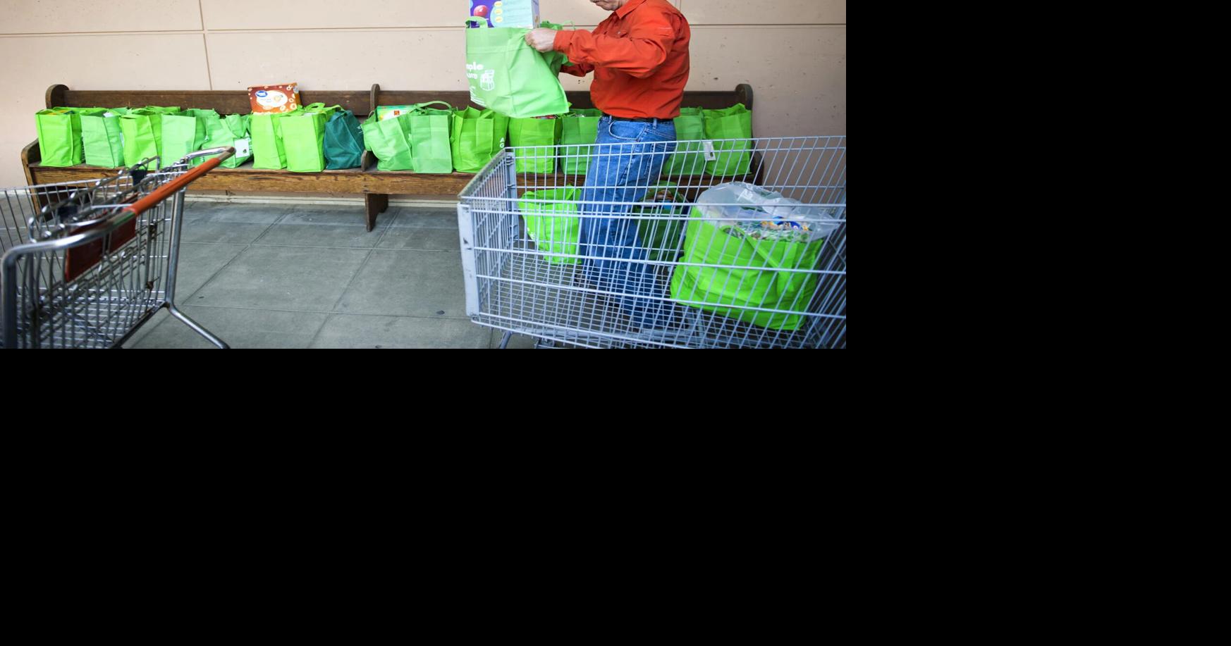 Green Bags help deliver food to those in need today