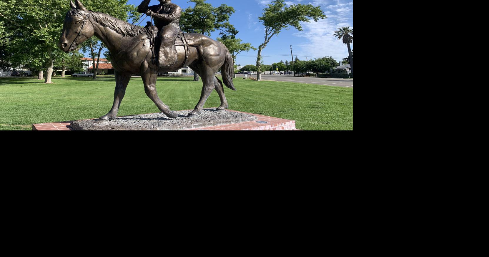 Vandals damage hometown rodeo hero statue, Marysville police investigate