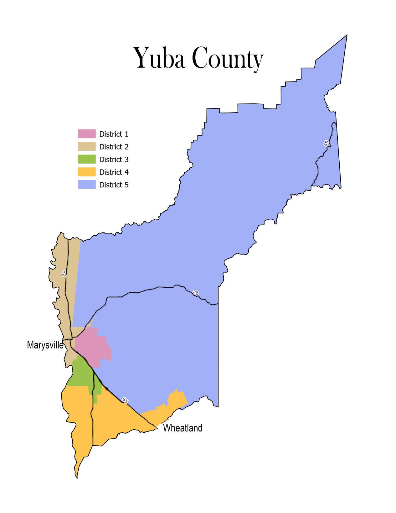 Yuba County district map OK’d News