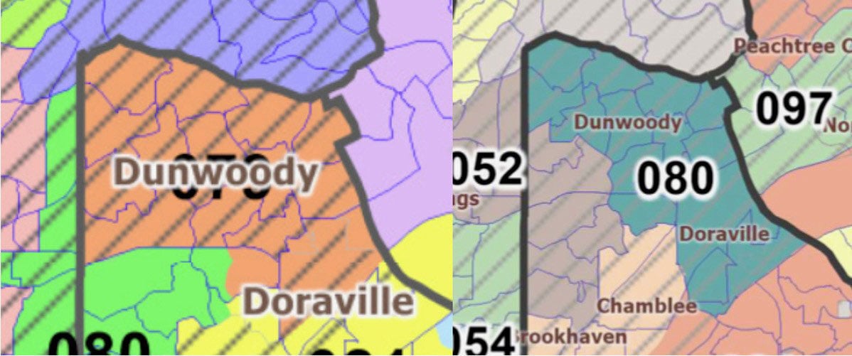 Dunwoody after redistricting 2021