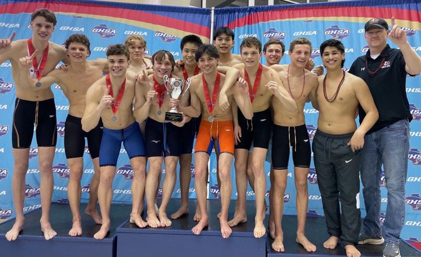 Johns Creek High School Boys Swim Team Wins State Title Sports