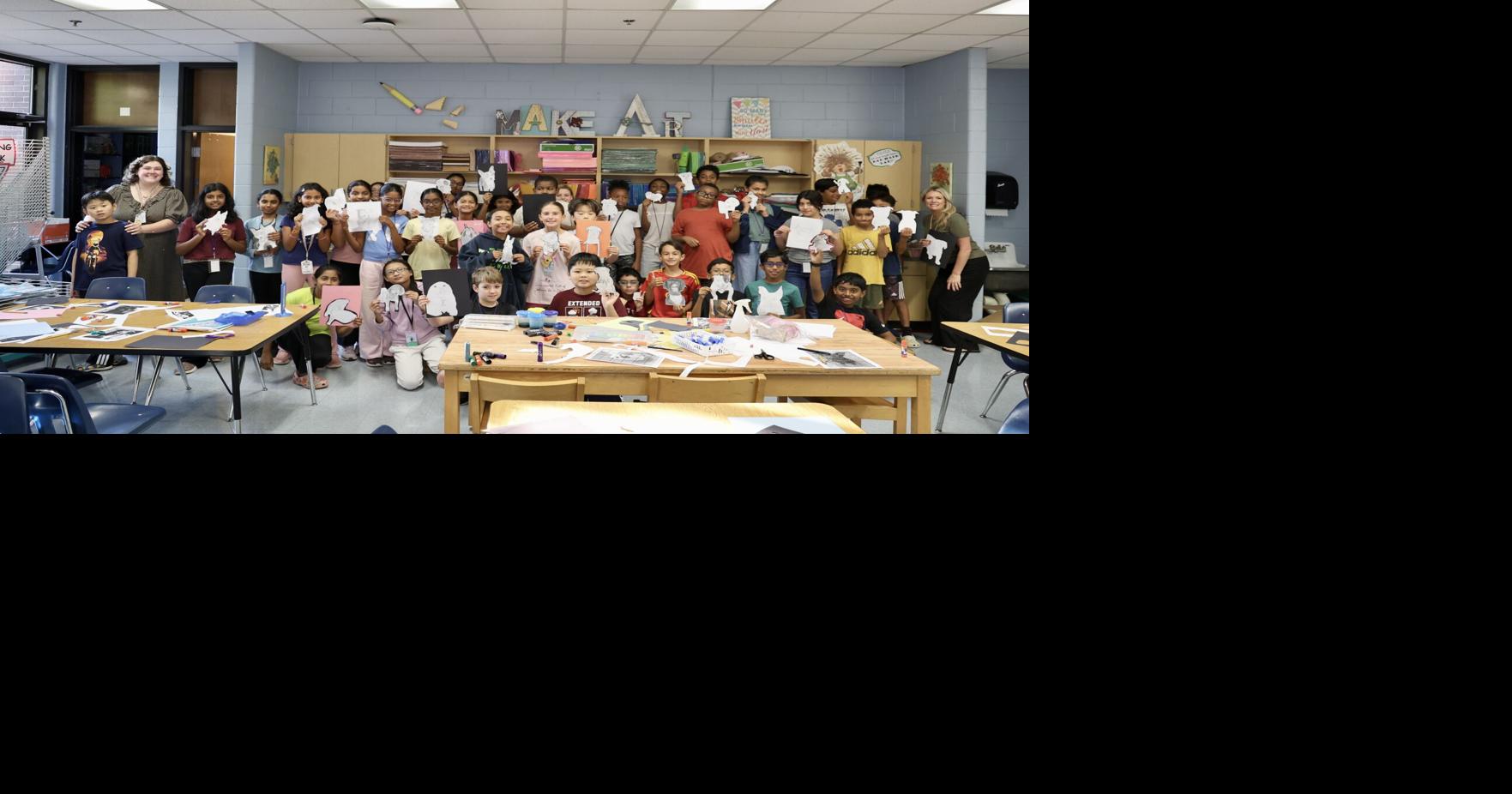 Students draw shelter dogs to help them find forever homes