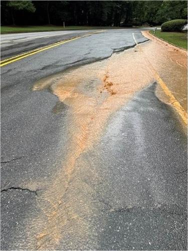 Steeplechase Drive in Roswell closed due to water main break