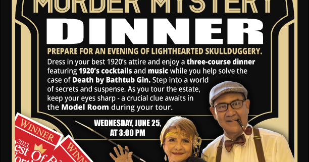 Join Us For A Roaring 20 #39 s Murder Mystery Dinner At The Mansions At