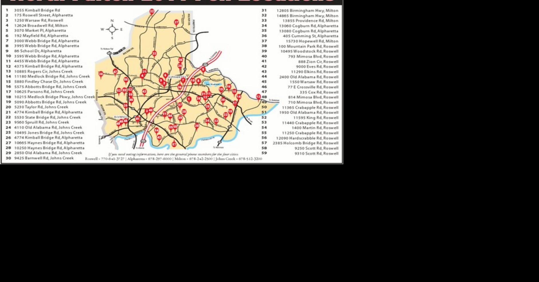VOTE TUESDAY Voting poll locations and Map News