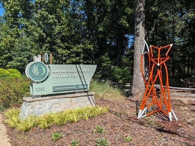 Public art exhibit displayed throughout Dunwoody Park
